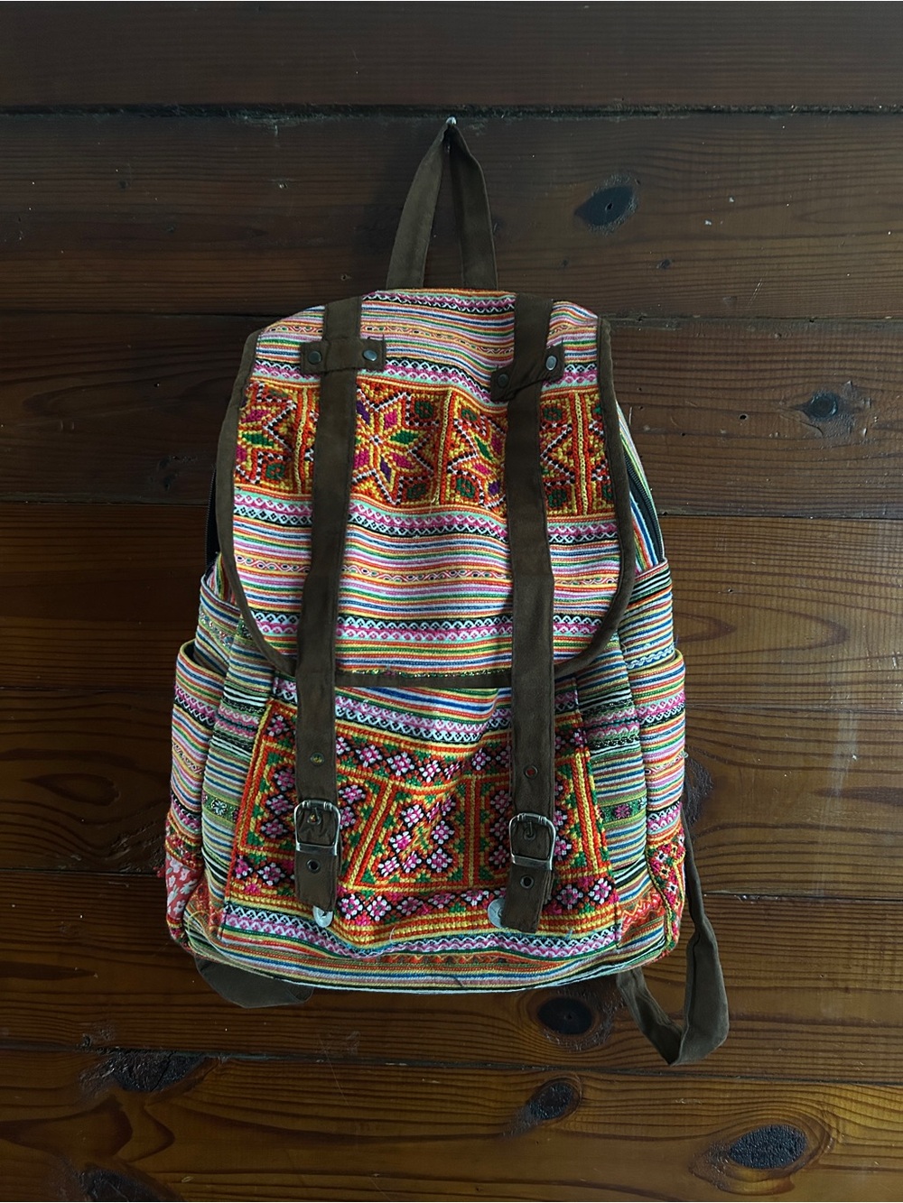 Bohemian Multicolor handmade Backpack - from Thailand